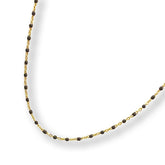 Color Beaded Enamel Chain Necklace