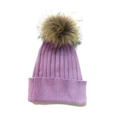 Cara Ribbed Pom Pom Hat
