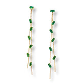Krista Dainty Baguette Drop Earrings