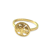 Plain Tree Of Life Ring