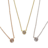 Amy Classic Bezel 0.6cm Necklace