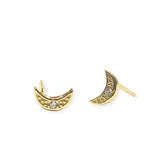 Luna Sparkle Moon Studs