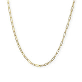Gold Filled Extra Thin Paperclip 1mm Chain Necklace