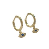 Evil Eye Dangle Huggies