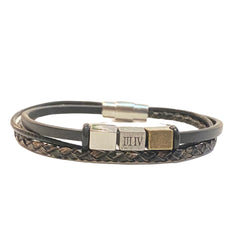 Karen Roman Bar Leather Bracelet