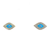 Evil Eye Blue Studs