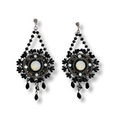 Krista Woven Crystal Statement Earrings