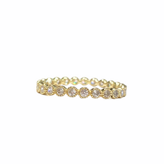 Noelia Circle Diamond Cut Ring Small