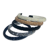 Thin Crystal Beaded Headband