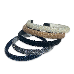 Thin Crystal Beaded Headband