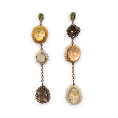 Paige Rainbow Mix Drop Statement Earrings