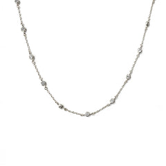 Amy Mini Bezel Station Chain Necklace