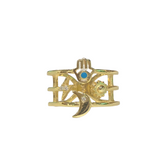 Spiritual Protection Hamsa Moon Ring