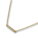 Pave Bar Chain Bracelet