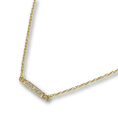 Pave Bar Chain Bracelet