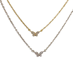 Sterling Silver Mini Butterfly Necklace