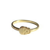 Noellery Gold Skull Ring