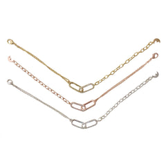 Sparkle Mix Chain Link Bracelet