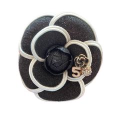 Lined Felt Flower Brooch
