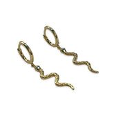 Snake Long Dangle Huggies