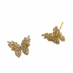 Butterfly Cluster Stud Earrings