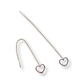 Heart Threader Earrings
