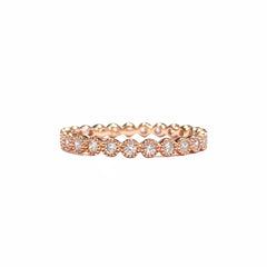 Noelia Circle Diamond Cut Ring Small