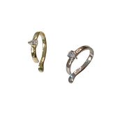 Kufleen Teardrop Sparkle Ear Cuff