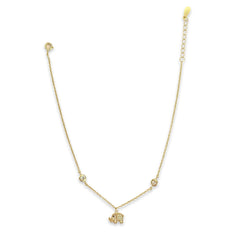 Elephant Bezel Anklet