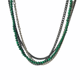 Layered Chain Beads Necklace