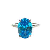 Adriene Oval Blue Topaz Ring