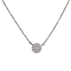 Geovana Round Pave Disc Choker