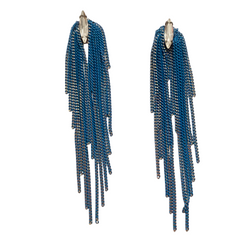 Krista Marquis Draped Metal Statement Earrings