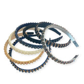 Thick Crystal Striped Headband