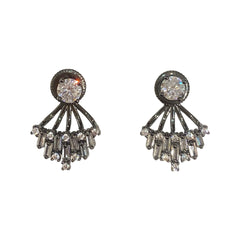 Jacklyn Fan Jacket Earrings