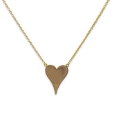 Big Pointed Heart Necklace