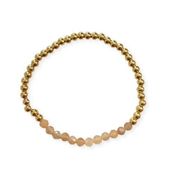 Polly Beaded Gemstone Stretch Bracelet