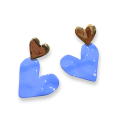 Heart Color Statement Earrings