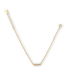 Pave Bar Chain Bracelet