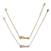 Mama Cursive Script Bracelet