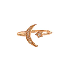 Starley Moon Star Ring