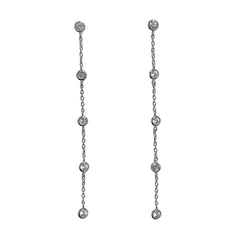 Amy Bezel Drop Earrings