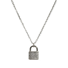 Lock Charm Sparkle Necklace
