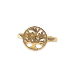 Plain Tree Of Life Ring