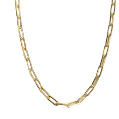 Thick Paperclip Link Necklace Chain