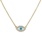 Evil Eye Mother of Pearl Necklace