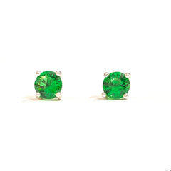 Amy Round Birthstone 4mm Studs