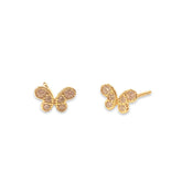 Sterling Silver Mini Butterfly Earrings