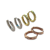 Noellery Faceted Sparkle Huggies