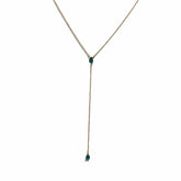 Laura Teardrop Lariat Necklace